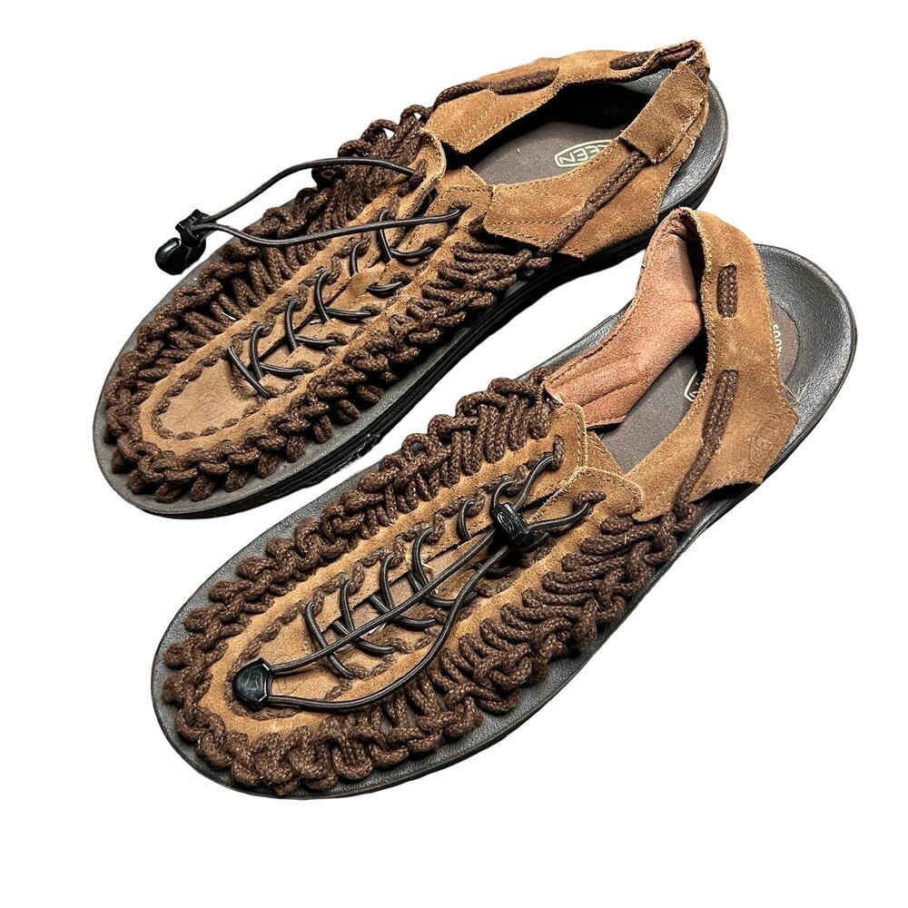 KEEN Uneek Slip On Water Resistant Bungee Cord Sandals Men's 13